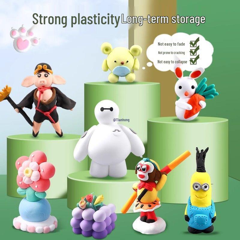 Глина сменная: Без запаха пластилин для детей, 12, 24, 36 цветов, инструменты ручной работы для детского сада.