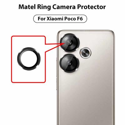 Заднее металлическое кольцо для камеры, стекло для объектива камеры Xiaomi Poco F6, защитное стекло для объектива Little F6 Poco F 6 PocoF6 5G, защитный чехол для объектива