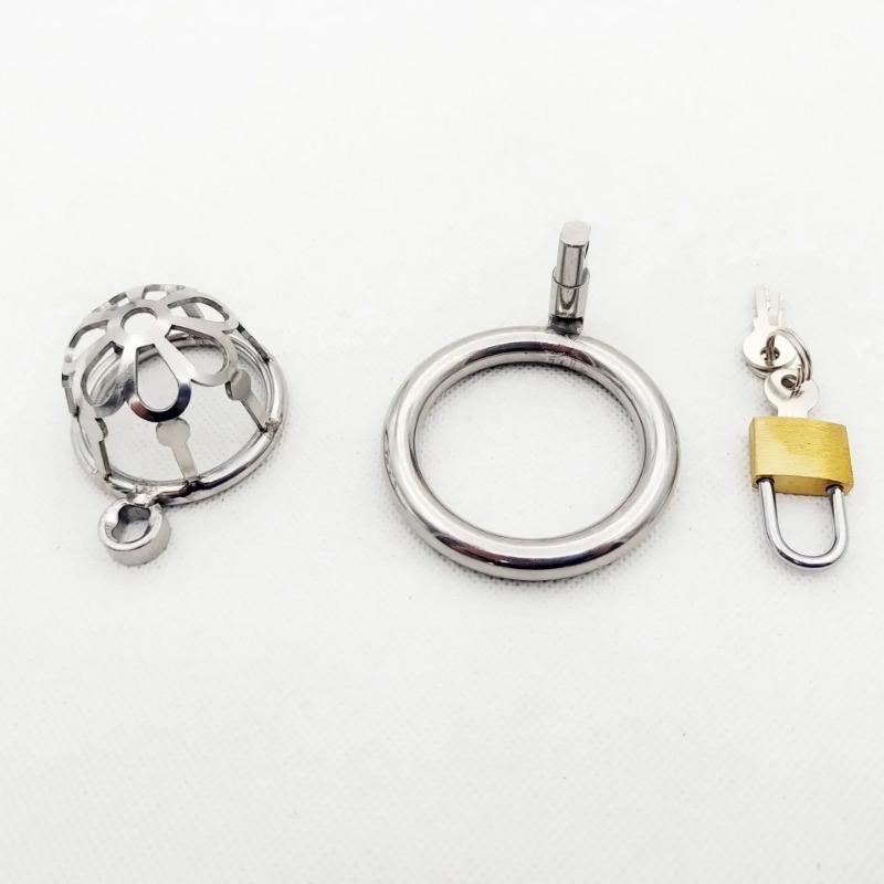 Male Chastity Lock Erotic Cock Rings BDSM Fetish Cock Cage Chastity Device Sex Toys For Men Penis Rings Scrotum Bondage