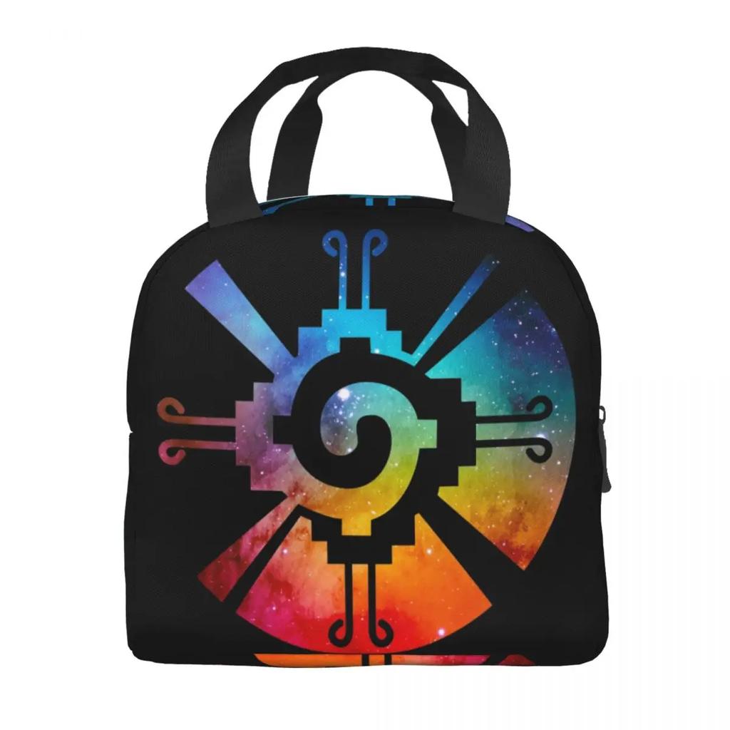 Сумка для обеда Hunab Ku Aztec Mayan Galaxy Symbol, изготовленная на заказ, для женщин, охладитель, термоизолированный ланч-бокс для офиса для взрослых