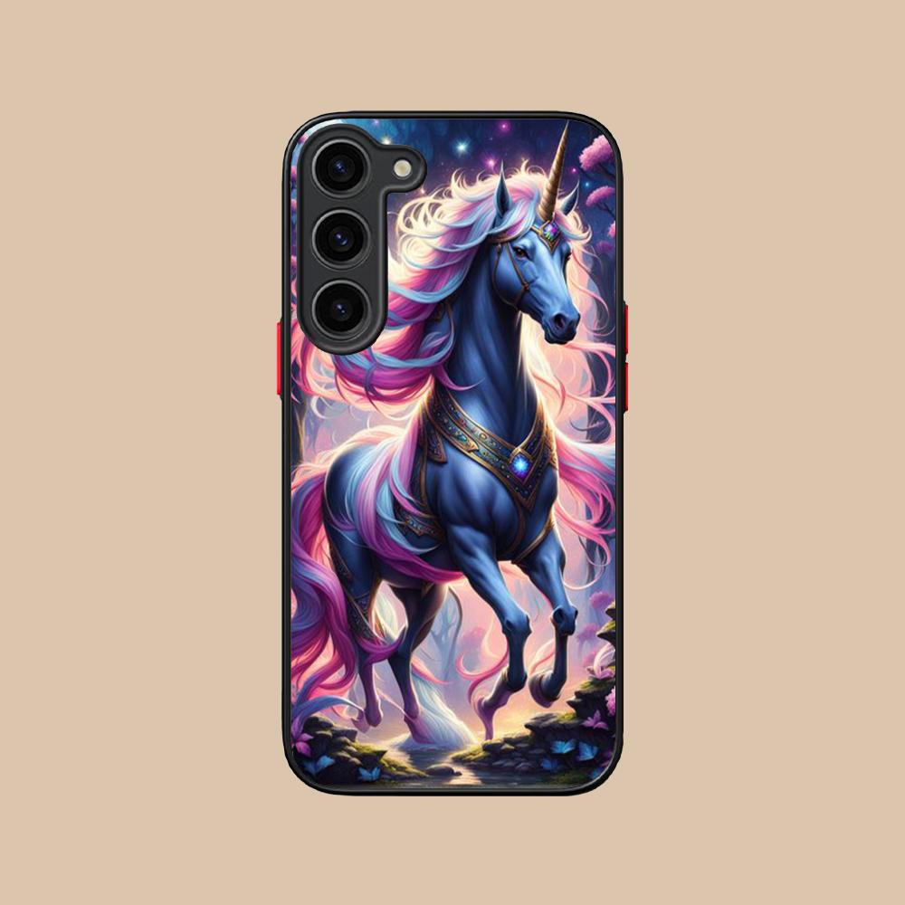 Фантазийный чехол для мобильного телефона с единорогом для Samsung Galaxy S25 S24 S23 S22 S21 Plus FE Ultra Цветной силиконовый чехол для мобильных телефонов Роскошный