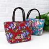 Oxford Cloth Canvas Lunch Bag Printed Rose Mommy Bag Casual Floral Tote Bag Girl