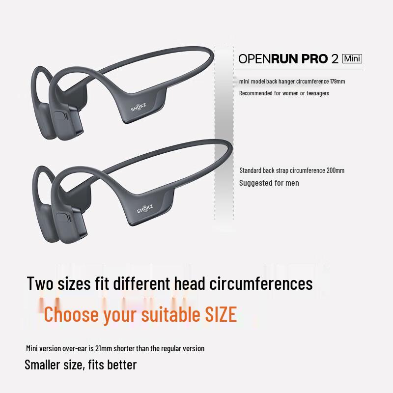 Shokz OpenRun Pro 2 S820 Bone Conduction Sports Headphones