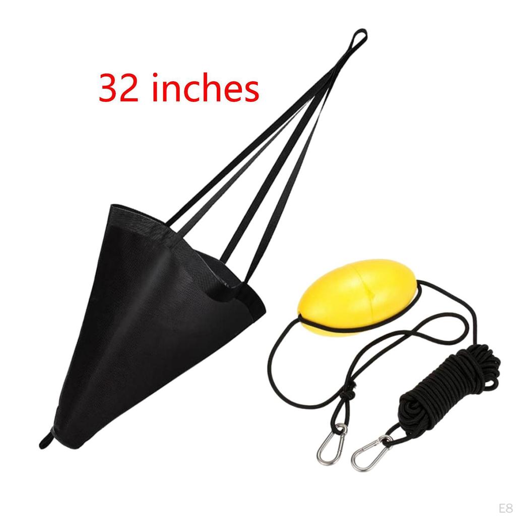 Комплект дрейфующего якоря для каноэ для рыбалки с 30-футовым буксировочным тросом и ПВХ-материалом