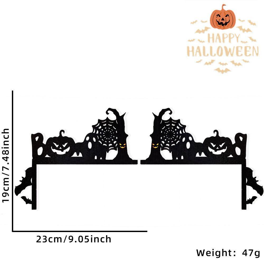 1 пара паутин Хэллоуин дверная рама украшение для вечеринки дверной угол знак дверь