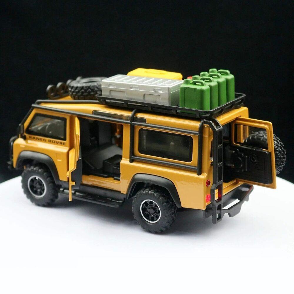 1/32 литой автомобиль для Land Rover Defender Van модель игрушечная машинка со звуком и светом