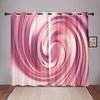 Render Abstract Art Wavy Blackout Window Curtain for Bedroom Living Room Bathroom Kicthen Door Hall Home Hook High Shading New