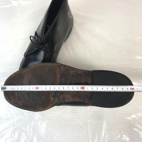 Винтажные ботинки чукка Goodyear 60-70-х годов Кожа корфам 9 26,5-27 см Черный(ИСПОЛЬЗОВАЛ)