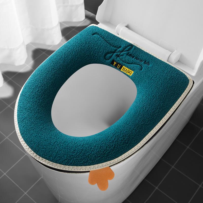 Водонепроницаемый универсальный чехол для унитаза с рисунком - утолщенный, простой, бытовой дизайн