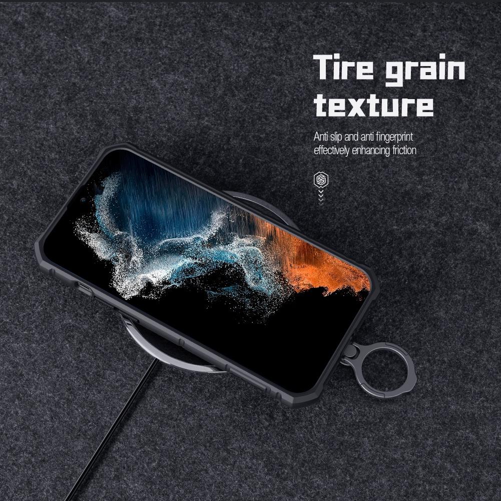 NILLKIN Чехол CamShield Armor Pro для Samsung Galaxy S23 Ultra, чехол для телефона с кольцом-держателем, слайдер для камеры, тяжелая защита, противоударная задняя крышка