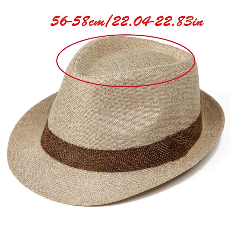 Мужская летняя соломенная шляпа-трилби Защита от солнца Легкая Складная для пляжа Путешествий Активного отдыха