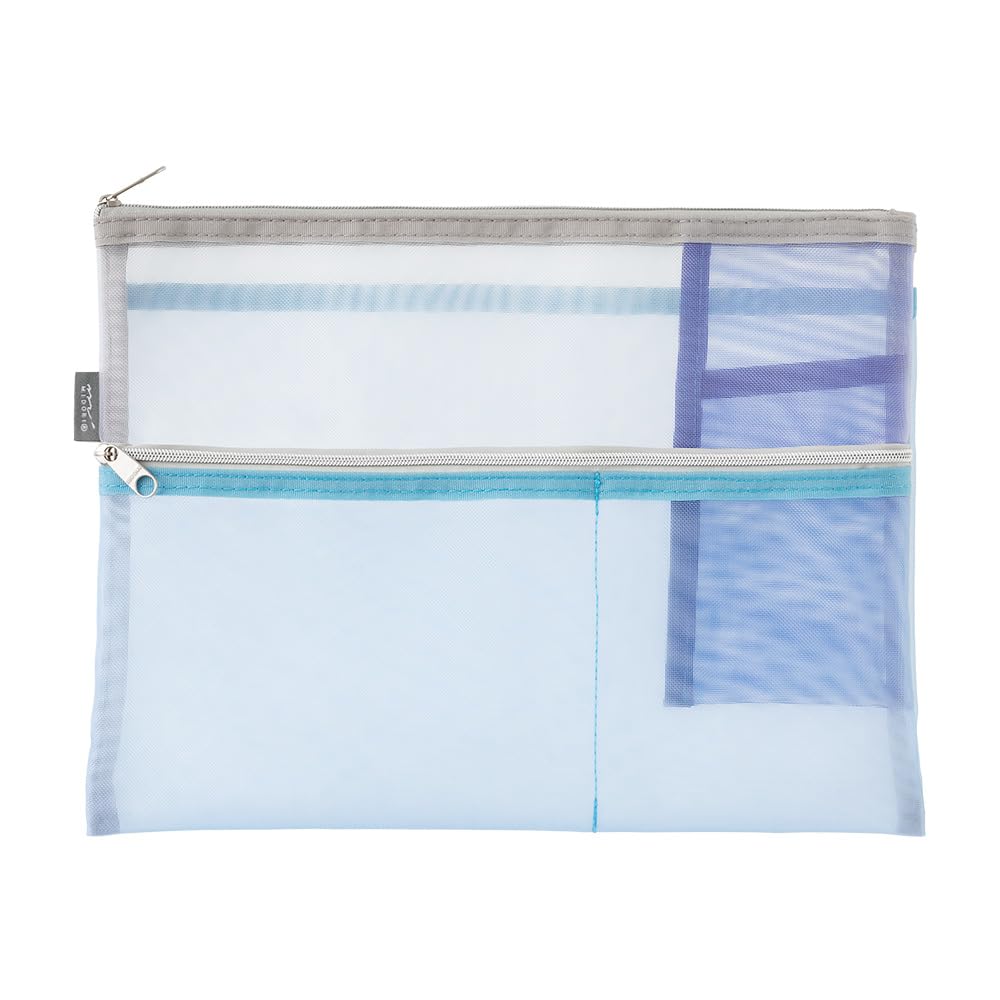 Пенал Midori Tool Pouch B5 Сетчатый Светло-голубой 53356006 Многофункциональный пенал &