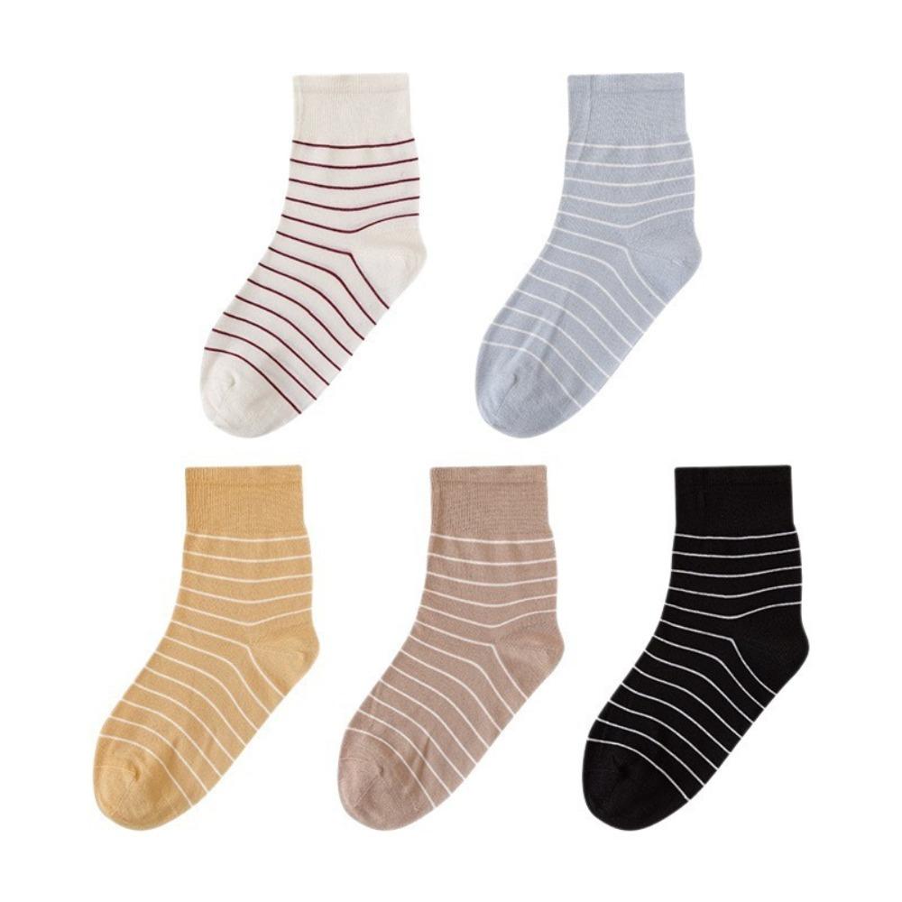 Cotton Mid Calf Socks Loose Cuff Nursing Socks Non Binding Women Socks Night Rest