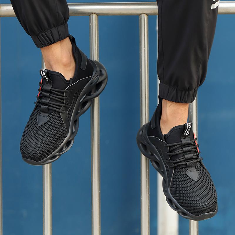 Steel Toe Cap Light Breathable Sneaker Men Indestructible Shoes Anti-puncture Safety Shoes Protective Shoes Work Industrial Boot