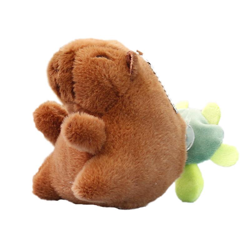 Capybara Toy Plush Keychain Stuffed Animal Doll Cartoon Gift Decoration Cute