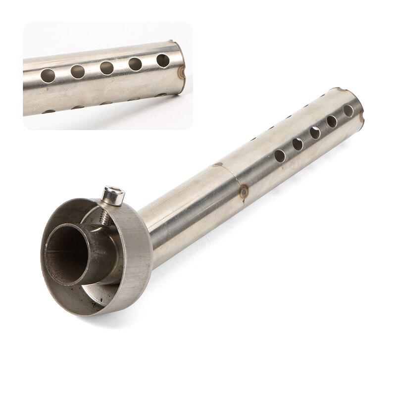 1 шт. универсальный мотоцикл 48 мм угловая выхлопная вставка перегородка конец может DB Killer глушитель колено 175 мм длина