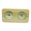Sauna Hygrothermograph Wooden Thermometer Hygrometer Humidity Temperature Measurement Gauge for Bath