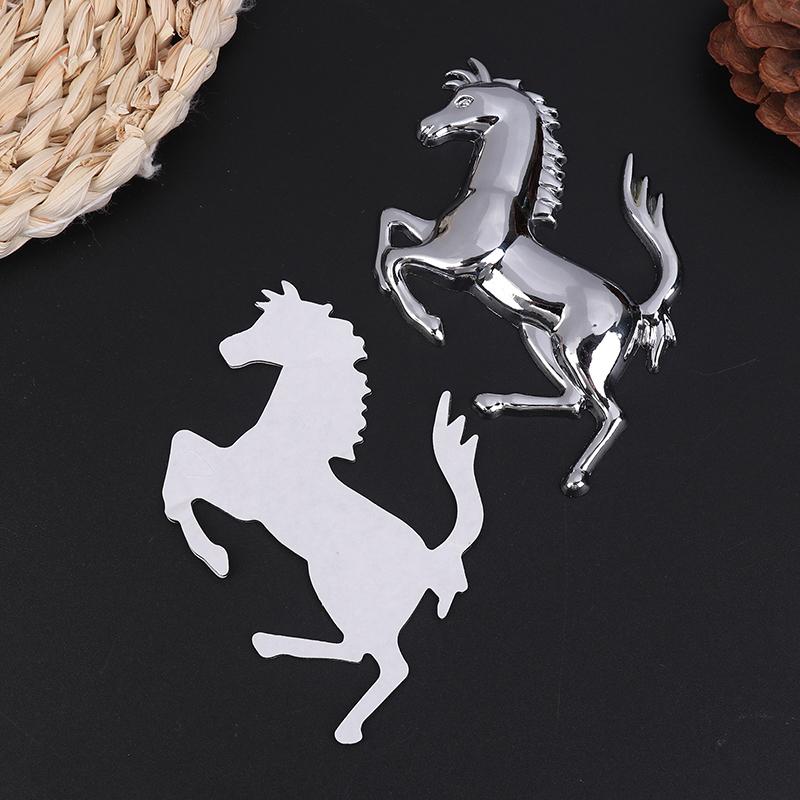 3D Metal Running Horse Emblem Stickers Car Personalized Sticker Decal Auto Window Body Side Tail Bumper Badge Sticker Decoration