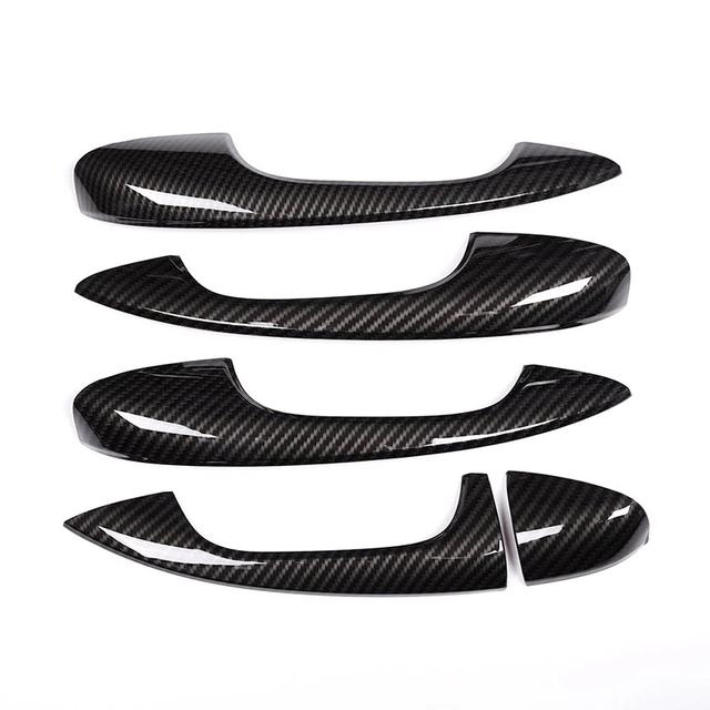 Для Mercedes Benz A Class A180 A200 A250 W177 V177 B Class W247-углеродное волокно автомобильный ABS хромированная накладка на дверную ручку