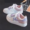 Women's Sneakers  Autumn New Rubber Soft Bottom Color Matching Air Force No. 1 Macaron Sports Casual White Shoes for Women