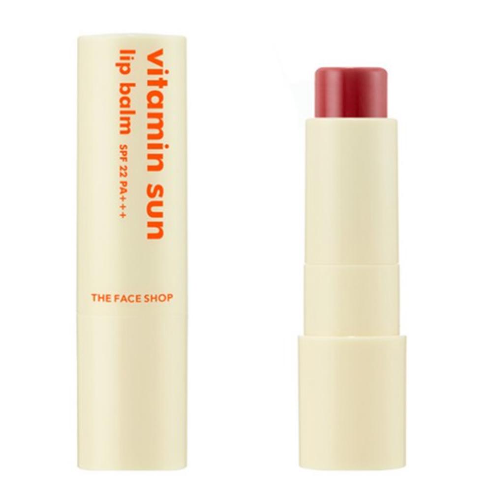 The Face Shop Vitamin Sun Lip Balm, 1 Ea, Red