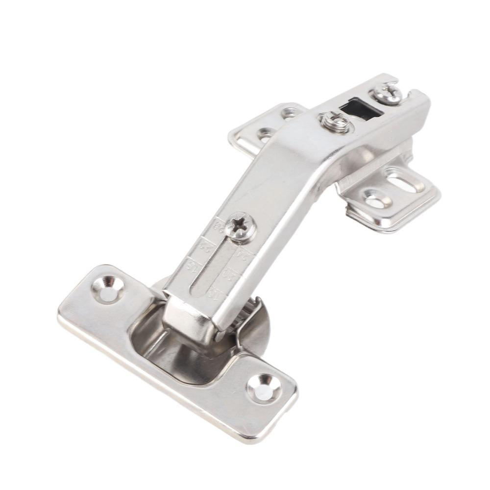 2PCS Full Overlay 135 Degree Hinge Concealed Hardware Clip-On Design Folded Door Hinge 3D Adjustable Lazy Susan Hinges