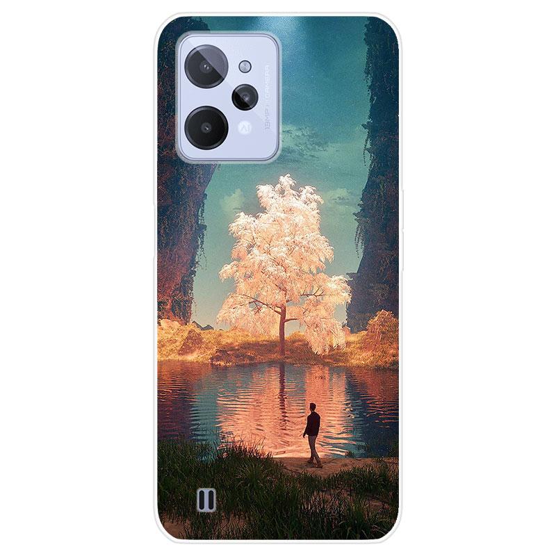 Для Realme C31 C 31 RealmeC31 чехол Мягкая силиконовая задняя крышка модный чехол для телефона с мультяшным рисунком