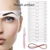 "Beginner Eyebrow Drawing Tool: Silicone Head-Mounted One-Piece Card with 12 Styles"