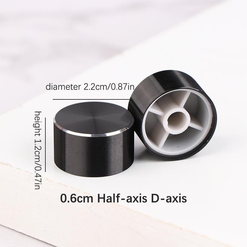 1 шт. 22X12 мм 6 мм D-образный вал отверстие потенциометра ручка управления для регуляторов громкости тона черный