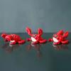 3D Printed Crab Ornament Magnetic Crab Toy with Flexible Ball-Jointed Arm Collectible Desktop Pet Crab Fidget Toy Gift for Kids Adults
