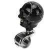 Ручка на руль в форме черепа, диаметр 3 см, смола, ручка-вертушка, бустер для автомобилей, грузовиков, тракторов, лодок, черный