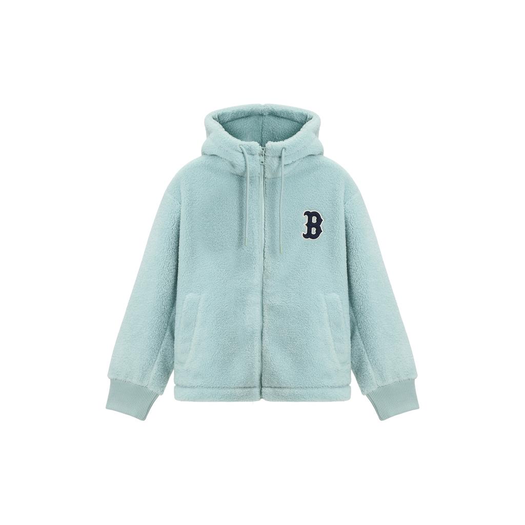 New MLB Boston Red Sox Velvet Jackets Unisex Light Mint 3AFDL3126-43MTL