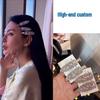 Сверкающая заколка для волос с горным хрусталем от Yuqi - Роскошная боковая заколка-уточка с кристаллами в виде доски для серфинга