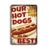 Hot Dogs Burgers Pizza Metal Signs Vintage Posters Kitchen Wall Decoration Tin Sign Bar Home Decor Metal Plaques Art Painting