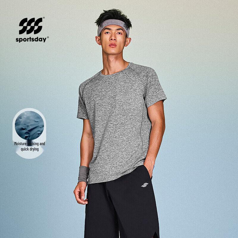 HLA Men's Athletic Round Neck Short Sleeve T-Shirt
