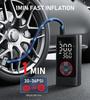 Портативный насос для накачивания шин 150 фунтов на квадратный дюйм, беспроводной воздушный насос с манометром, автоматическое отключение, светодиодная подсветка для автомобиля, мотоцикла, велосипеда