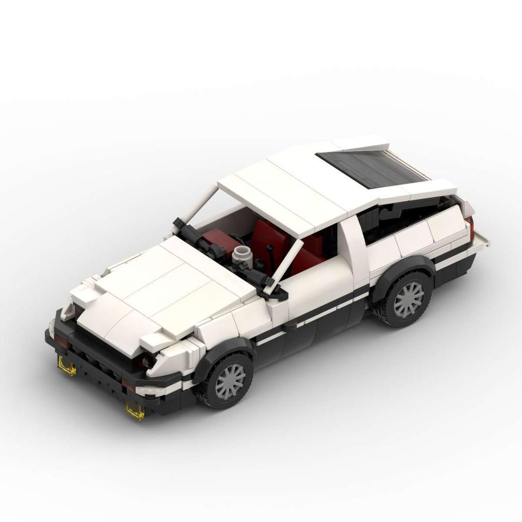 Конструктор MOC Игрушечный автомобиль Подарок на день рождения AE86 Спортивный автомобиль Модель из мелких деталей Строительство Гоночный автомобиль