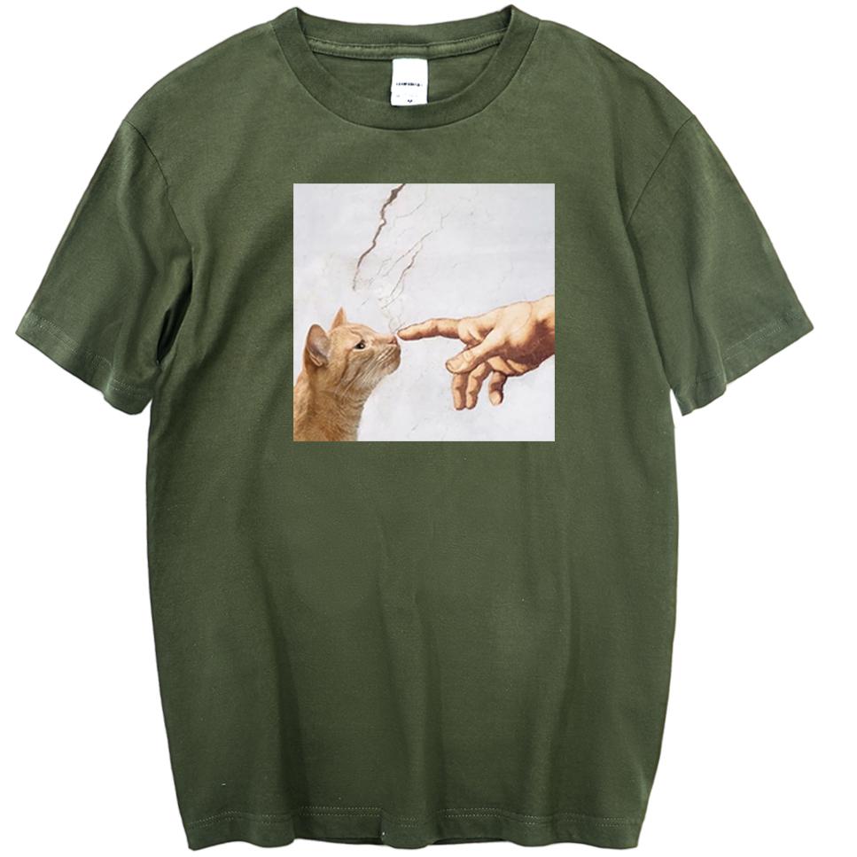 Kawaii Cute Lovely Cats TShirt Unisex Pattern Short Sleeve Unisexs Clothing Street Summer Tee Shirt Hip Hop Funny T Shirts Streetwear