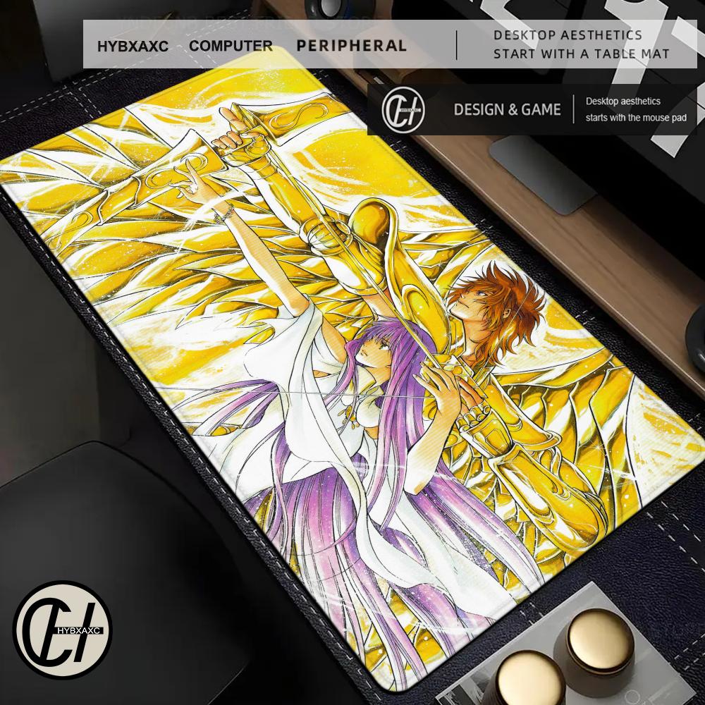 HD Printing Anime Saint Seiya Mousepad Natural Nonslip Rubber Game Mouse Durable HYBXAXC Mousepads Keyboard Pad Deskmat