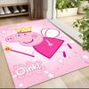 1Pc Peppa Pig Ice Cream Party Carpet Rug Customizable Soft Washable Antislip Home Living Room Sofa Mats Personalized Rug 0917106