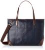 Tote Bag In Water Repellent Finish 21587 NV Navy [Everwin] [Made Japan]