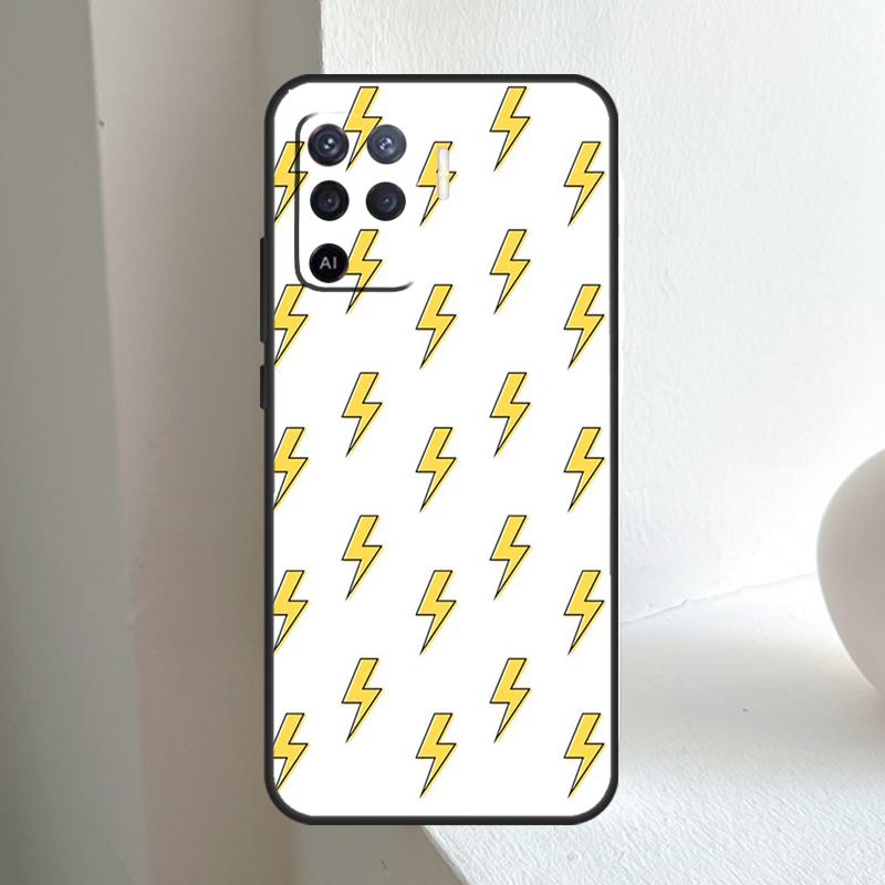 Lightning Bolt Pattern For OPPO A78 A98 A18 A38 A58 A5 A6 Pro A15 A17 A57 A16 A76 A96 A54 A74 A94 A40 A60 A80 Case