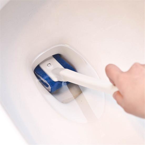 Household Bathroom Long Handle Handheld Toilet Deep Cleaning Brush Scrubber Tool