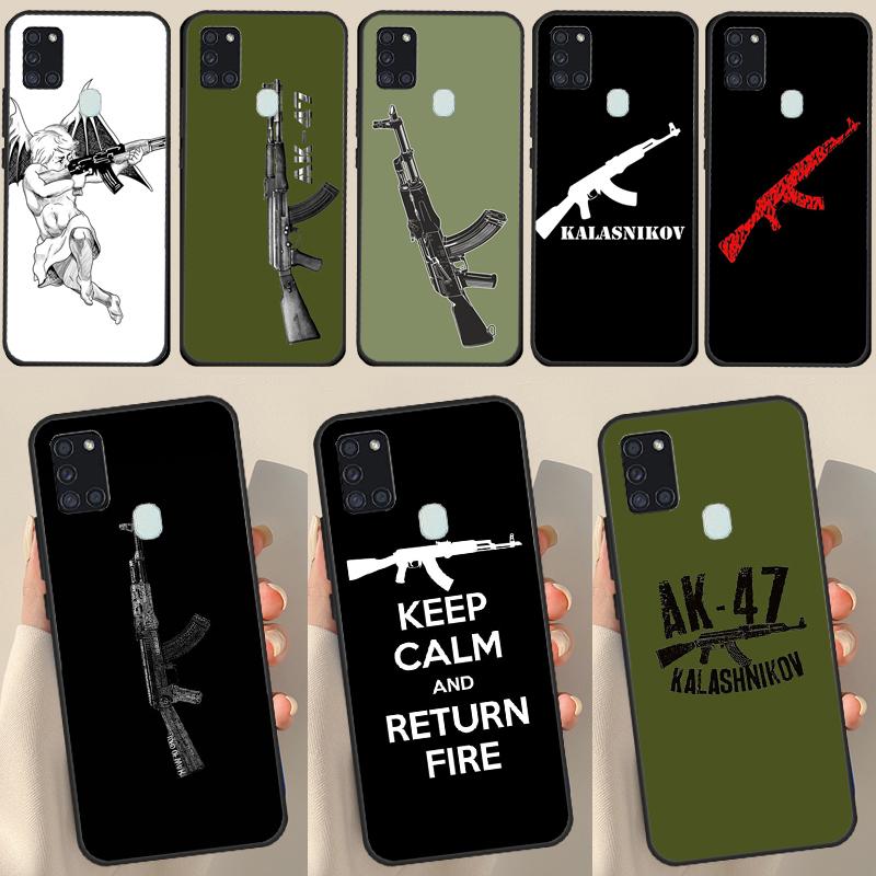 Чехол с пистолетом Ak 47 для Samsung Galaxy A34 A54 A14 A53 A13 A51 A71 A50 A12 A22 A32 A52 A72, чехол для телефона