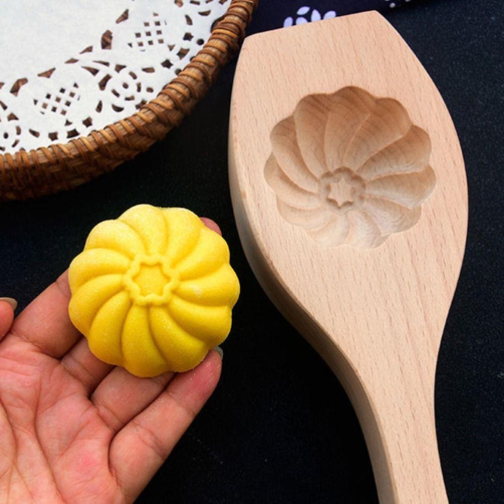 Star Pattern Wood Baozi Mold Deepened Steamed Bread Mold Creative Steamed Bun Mold Household