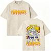 Camiseta Vintage Lavada De Anime Baki Yujiro Hanma Para Hombre Y Mujer, Camiseta De Dibujos Animados Manga Harajuku, Cam 72