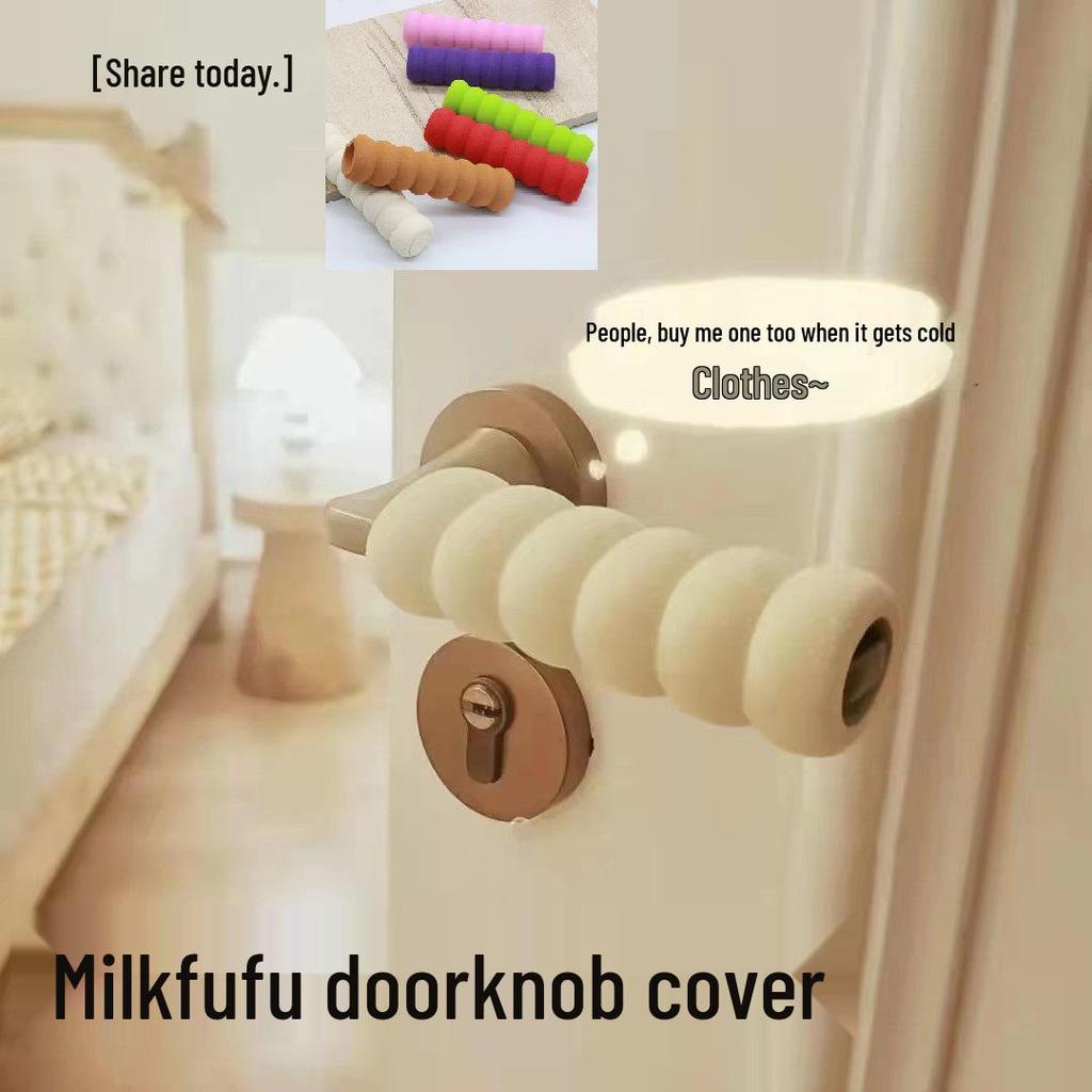 Антистатическая спиральная защита дверной ручки для безопасности детей - Утолщенная и противоударная