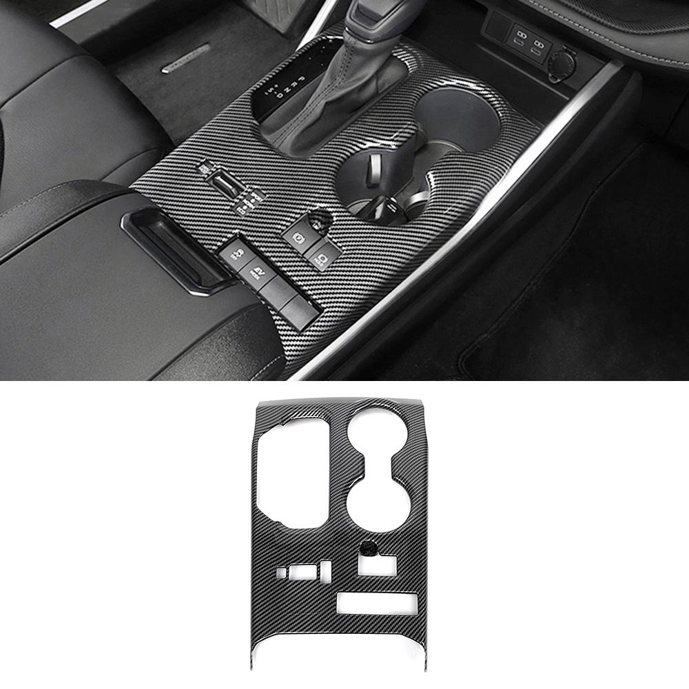 Для Toyota Highlander XU70 2024 года выпуска, аксессуары для салона автомобиля, молдинги, стильная центральная часть управления, отделка из углеродного волокна