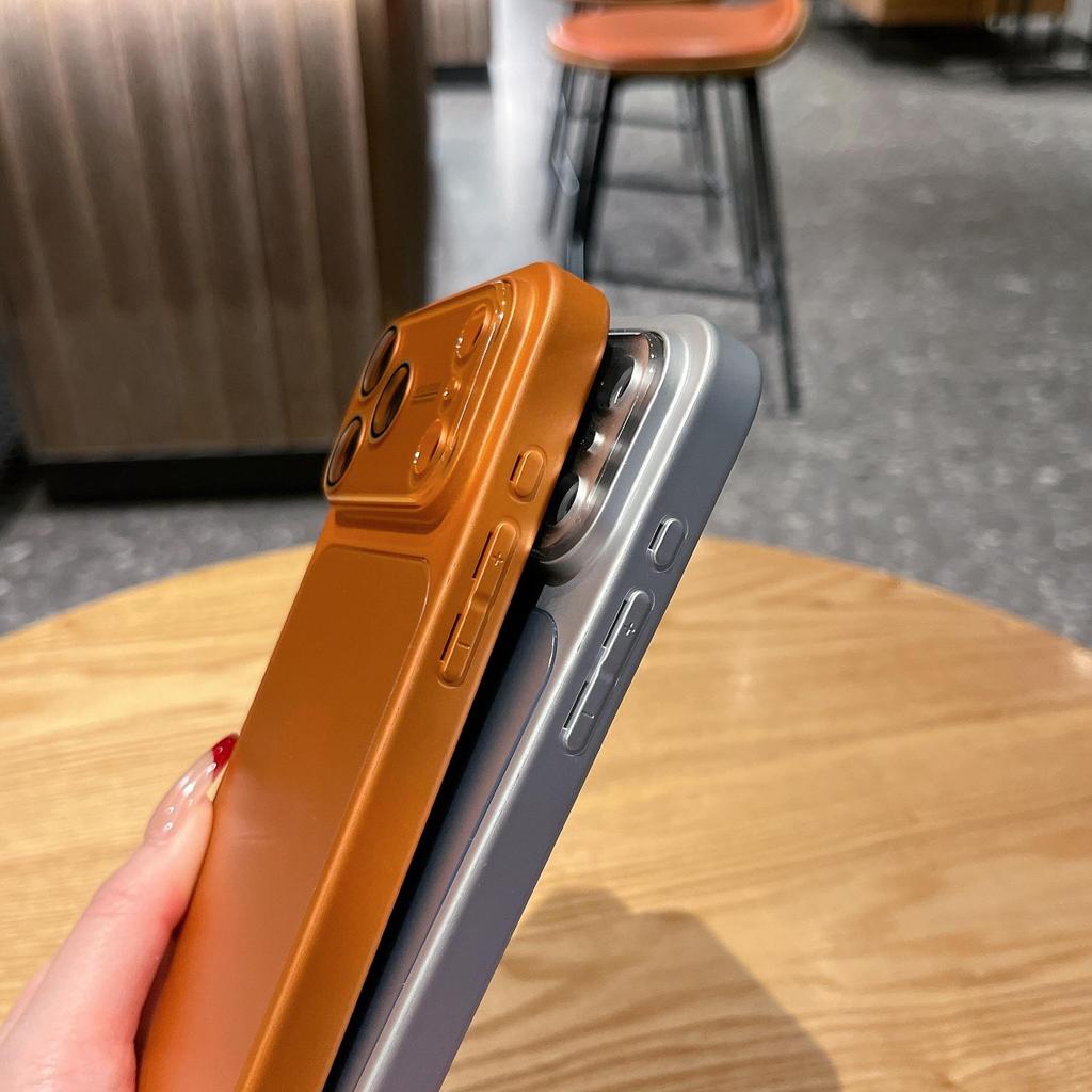 AG Матовый однотонный чехол-окно для iPhone 17 Pro Max/16