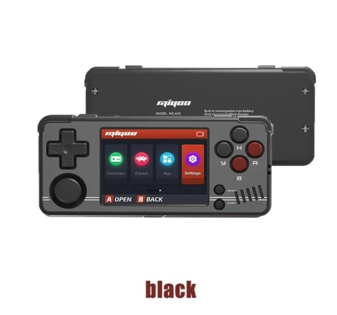 MIYOO A30 портативная игровая консоль 2.8'' IPS экран Linux система горизонтальный ретро эмулятор видео консоль вибромотор детские подарки